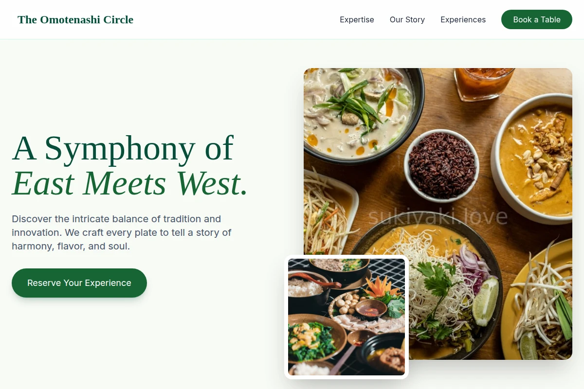 Serve Asian Fusion Food